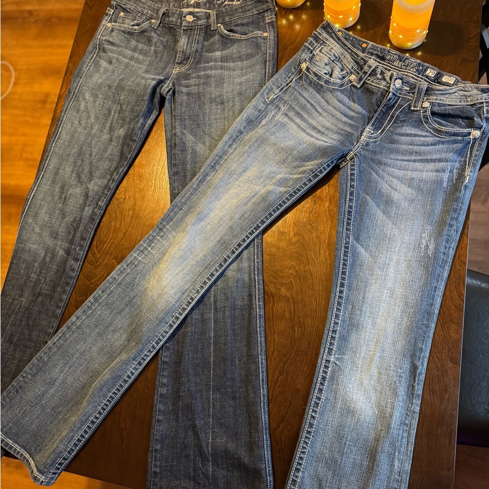 Miss Me & 7 For All Mankind Jeans Bundle - Women’s Size 29 Boot Cut Designer